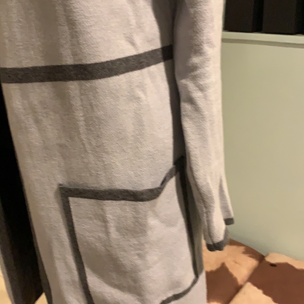 Grey Open Front Sweater - image 2